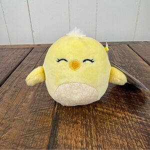 Squishmallows Aimee Chick 4” Plush Easter Yellow Kellytoy NWT